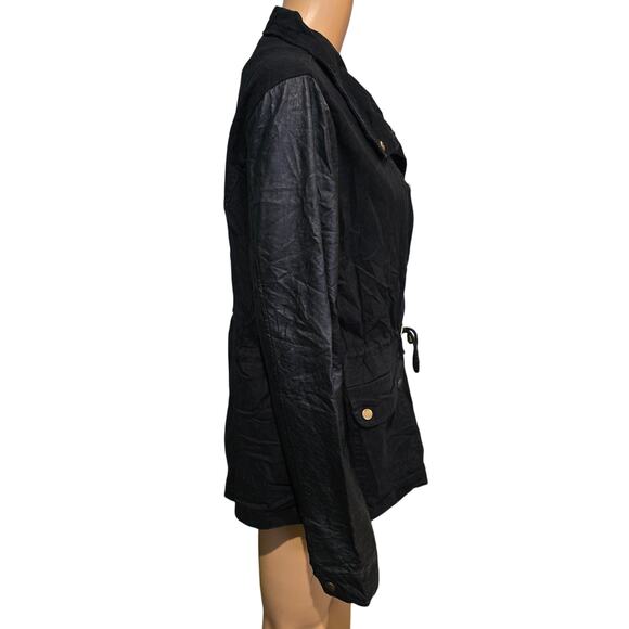 Charlotte Russe Black Zip Up Jacket XL - Picture 3 of 6